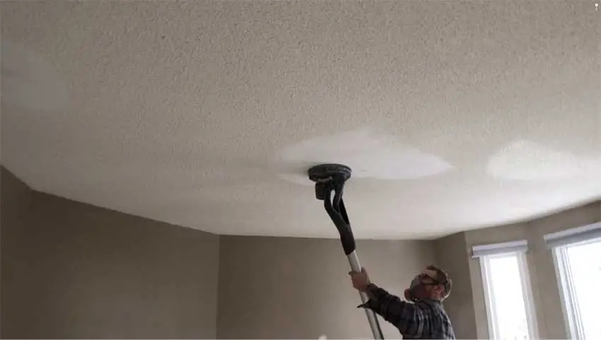Stucco ceiling removal